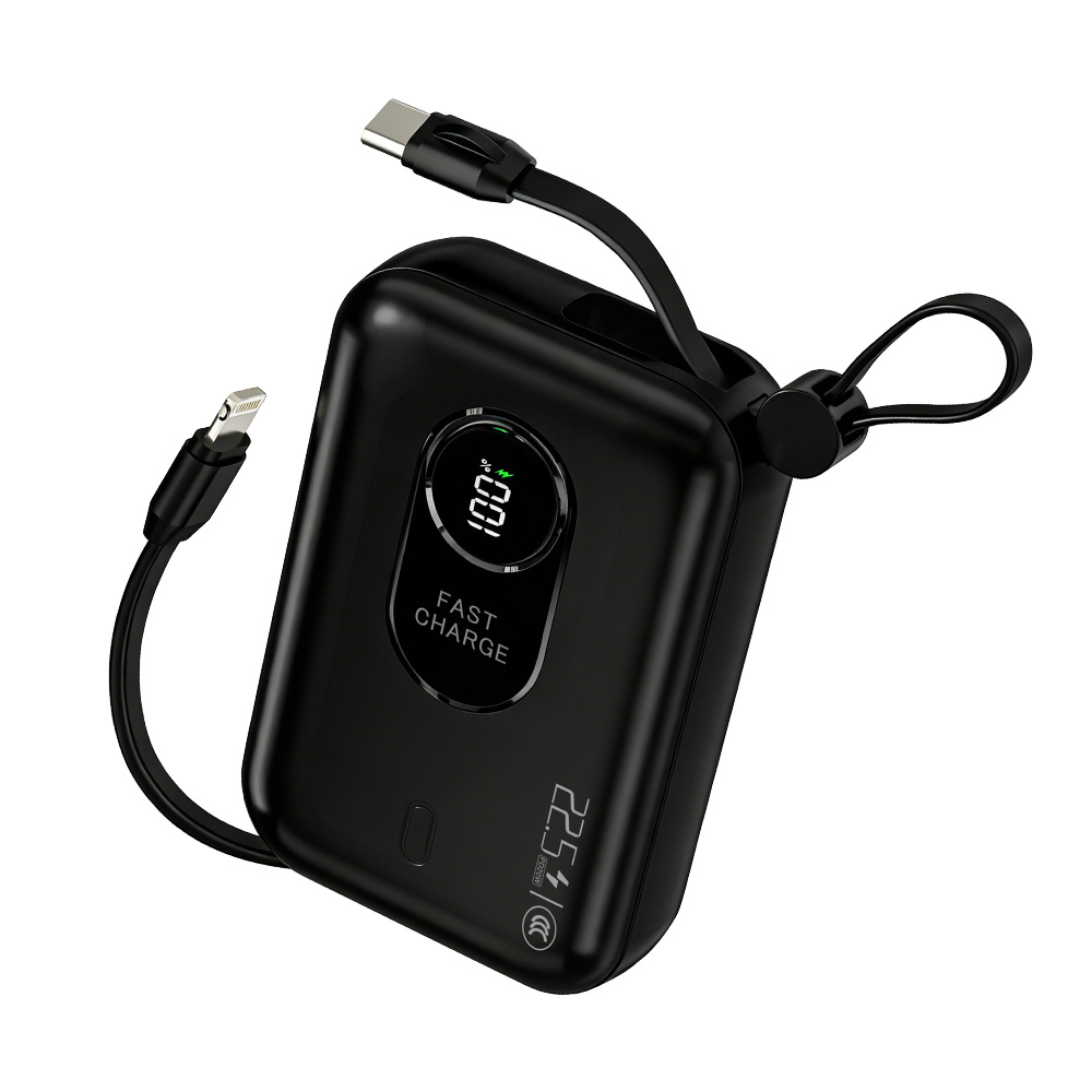 3C certified power bank fast charging cable 10000mAh large capacity compact ultra-thin mini mobile power supply