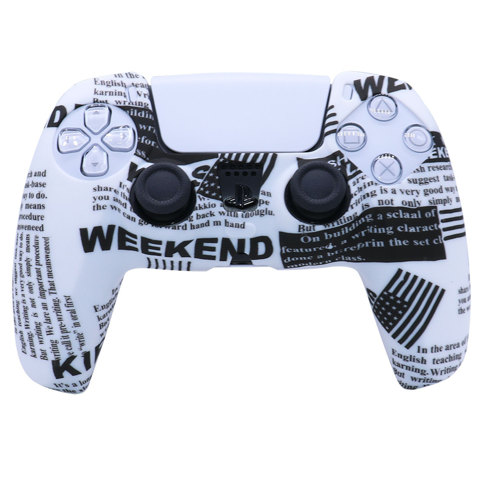 PS5 silicone case game controller silicone case camouflage water print case protective cover spray paint feel watercolor case PS5 accessory