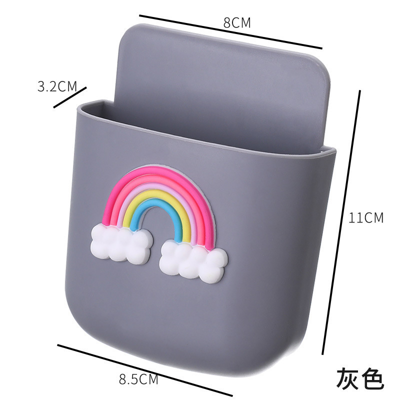 Storage Rack Storage Box Wall-Mounted Organizer Hanging Rack Cosmetic Brush Storage Rack Cosmetic Storage Box