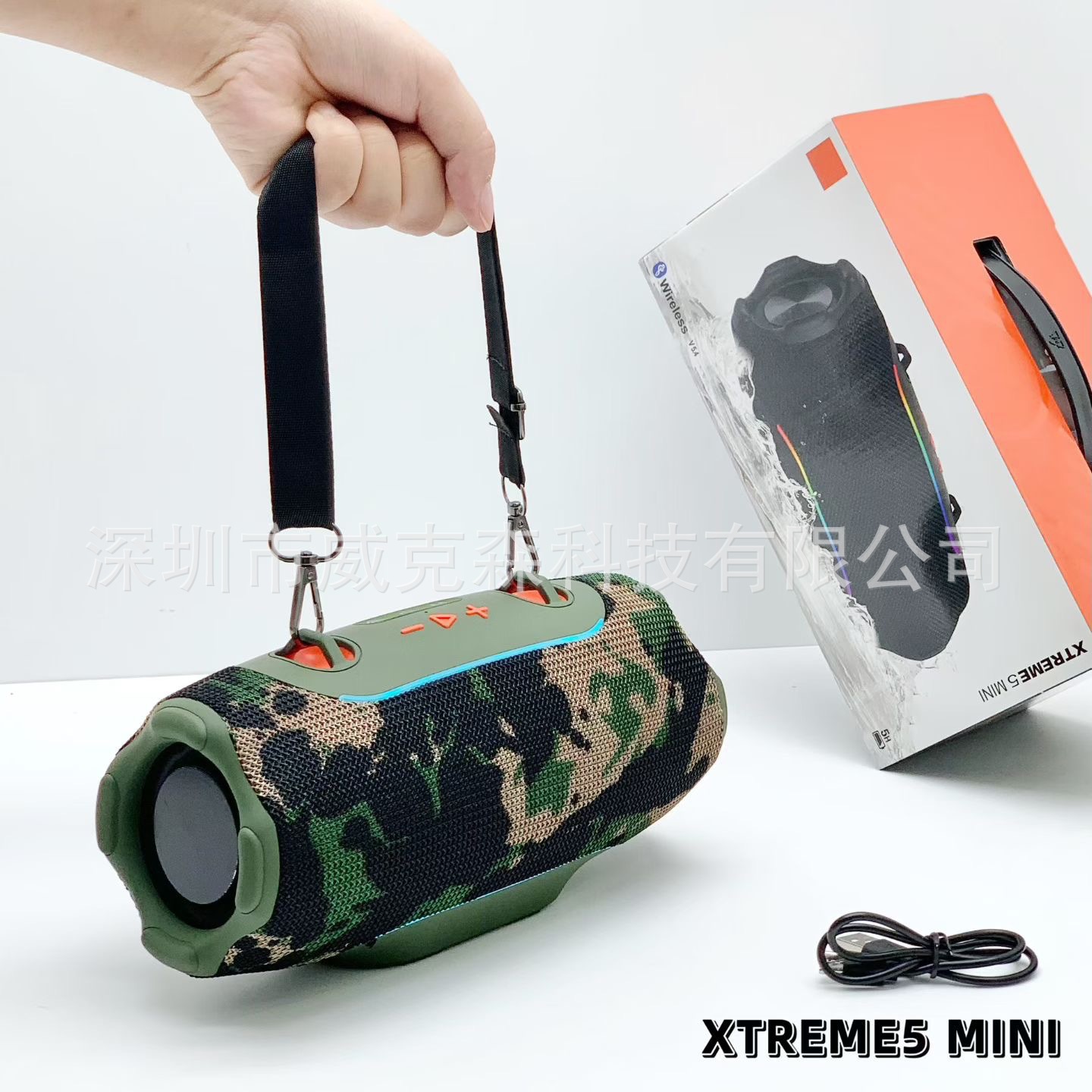 New 5th generation small war drum Mini XTREME5 portable Bluetooth speaker TWS outdoor portable low bass