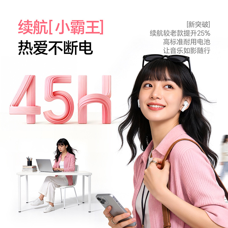 havit TW966 Wireless Bluetooth Earphones 2026 New 6.0 Ultra-long Battery Life Small Ear Wireless Earphones