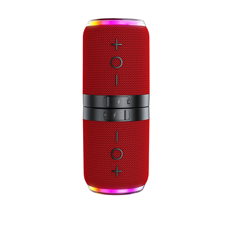 Portable Magnetic Two-in-One RGB Cloth TWS Couplet Bluetooth Small Speaker Fast Shipping