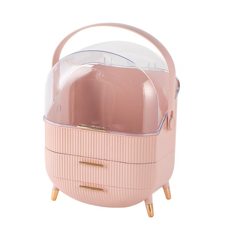 Cosmetics Storage Box Portable Large Capacity Lipstick Mask Finishing Storage Box Desktop