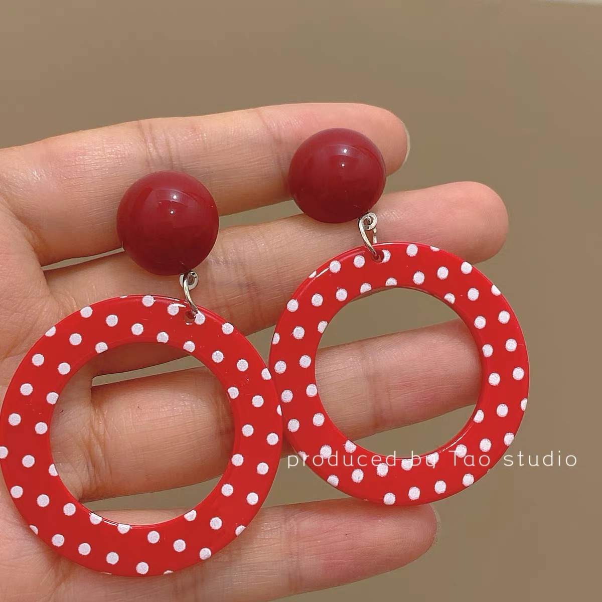 Earrings for Women Summer Small Colorful Stud Earrings Face-Slimming Seaside Vacation Photo Ear Drops Earrings