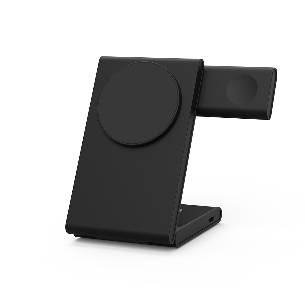 Qi2 certified magnetic wireless charger three-in-one foldable stand desktop wireless charger compatible with Apple Watch S10