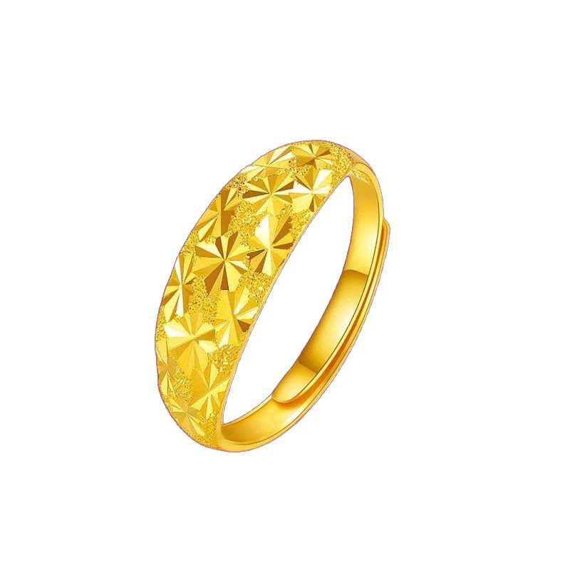 Ancient inheritance Vietnam sand gold ring jewelry open fire long simulation gold fake jewelry