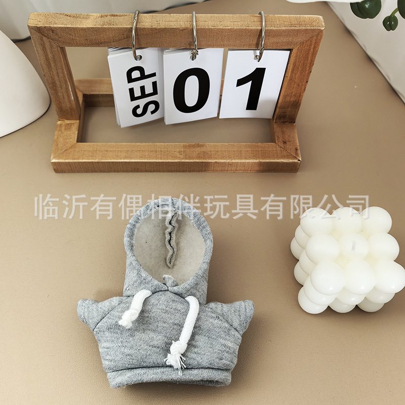 Cute hoodie bear pendant plush toy small doll teddy bear bag charm keychain cloth doll toy
