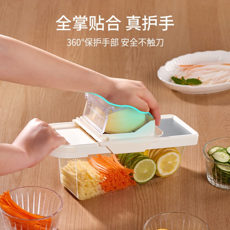 Cutting hand guard, stainless steel shredder, household slicer, potato grater