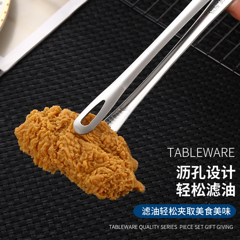 304 stainless steel food clip kitchen barbecue grill clip steak clip buffet restaurant cooking food clip