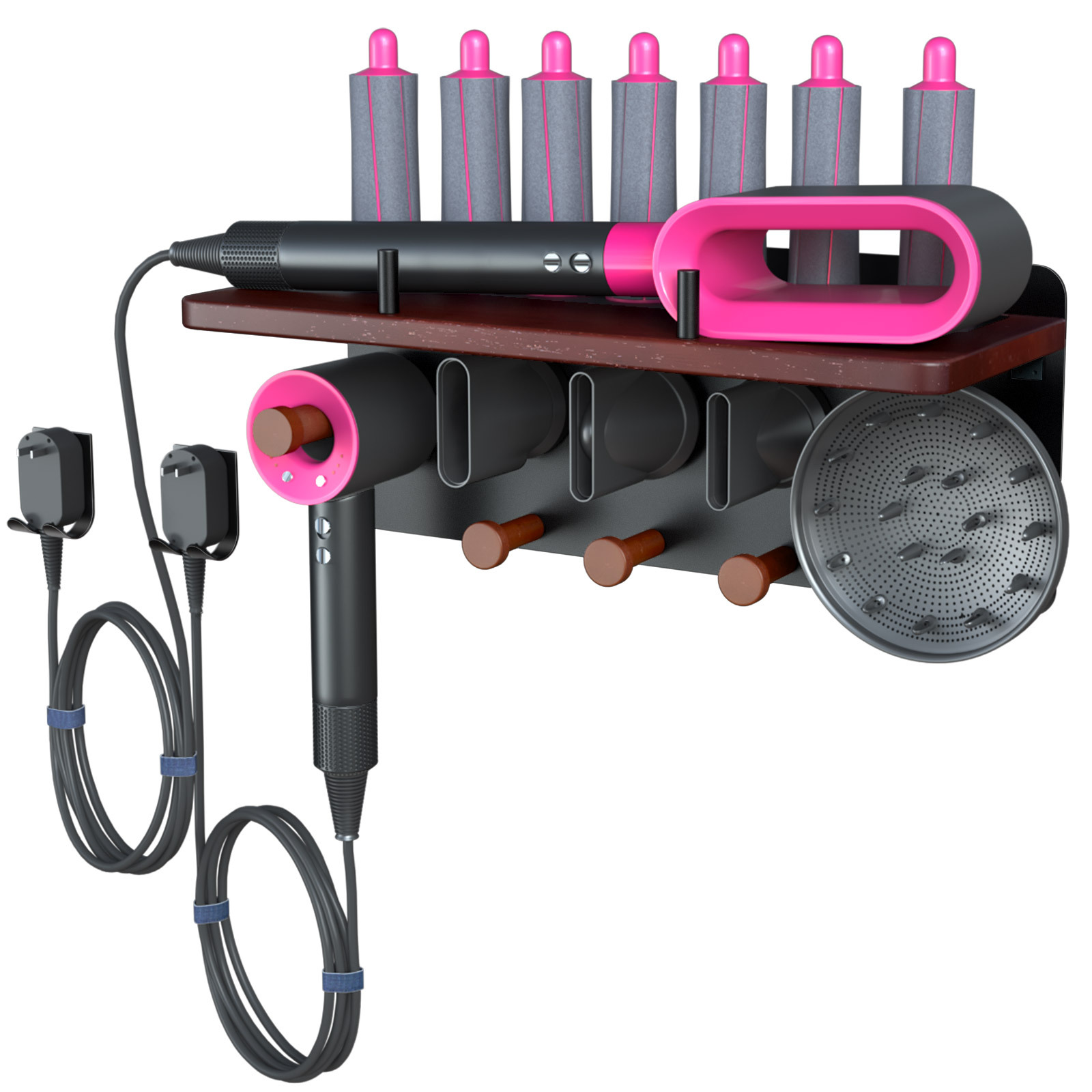 Dyson curling iron holder hair dryer storage rack no-drilling wall-mounted bracket hair dryer electric hair dryer rack