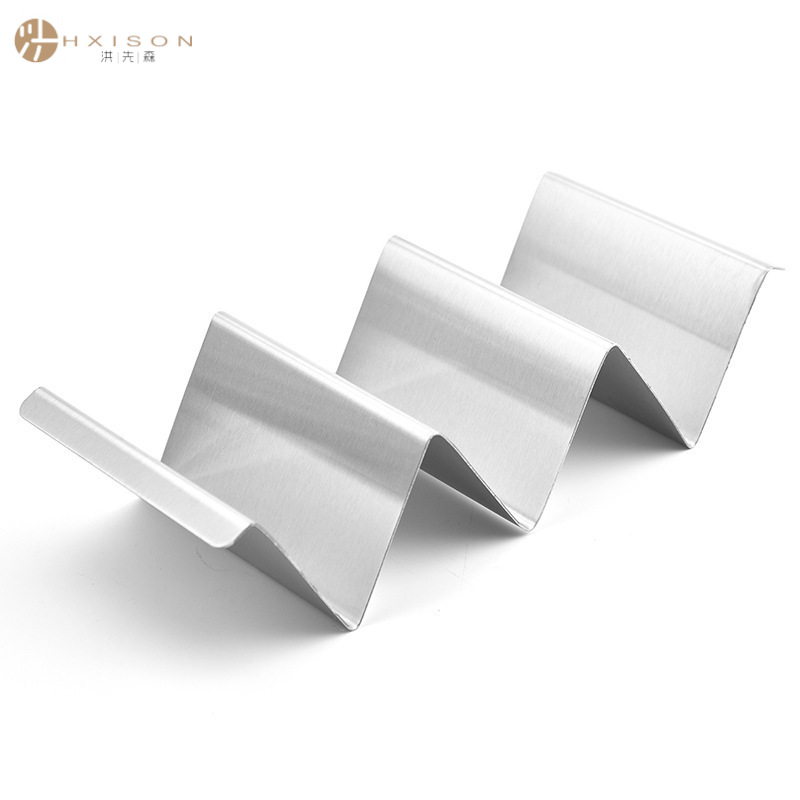 Mexican W-shaped stainless steel thin pancake rack, taco holder, chicken spring roll holder, taco holder