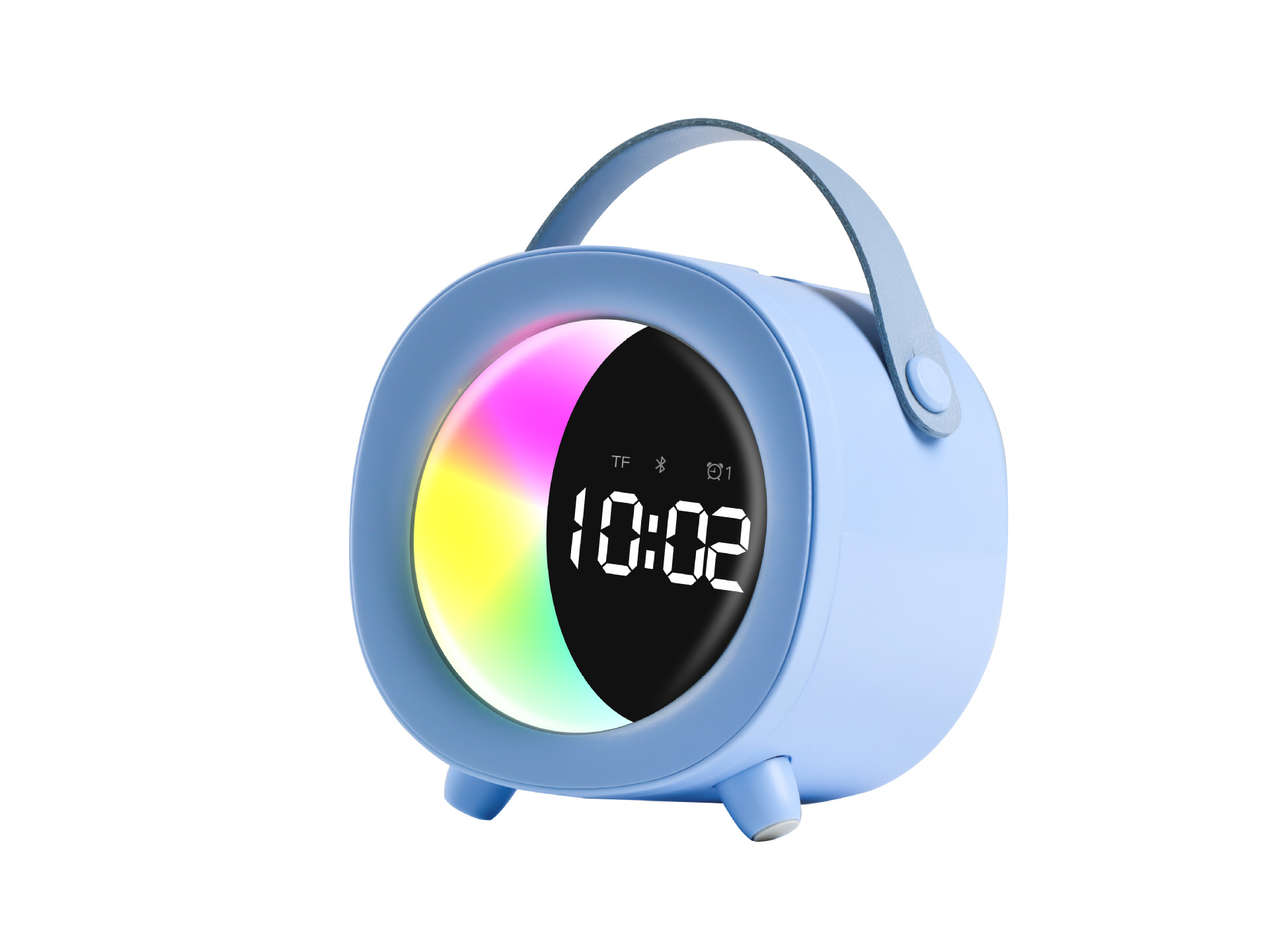 2026 New Moon Alarm Clock Bluetooth Speaker Card Slot RGB Small Speaker Bluetooth Speaker Subwoofer