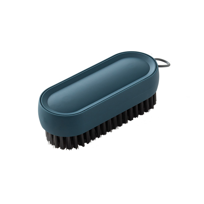 Thickened fine-wire long-handle shoe brush, hangable plastic multi-functional cleaning laundry brush, non-damaging soft-bristle small brush