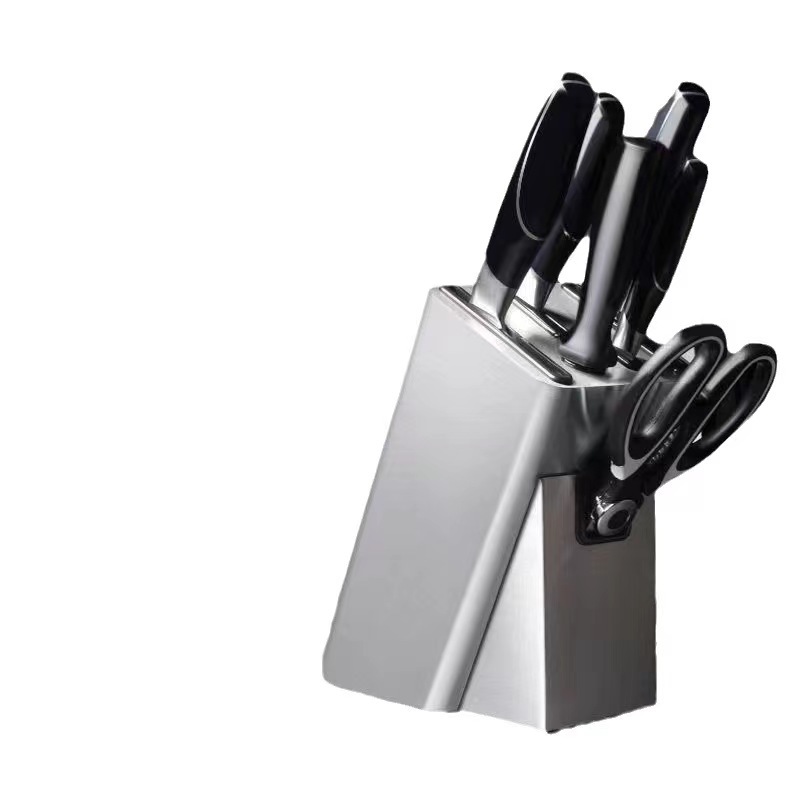 Knife Rack Stainless Steel Knife Block Anti-Mold Kitchen Knife Holder Household Knife Storage Rack Multifunctional