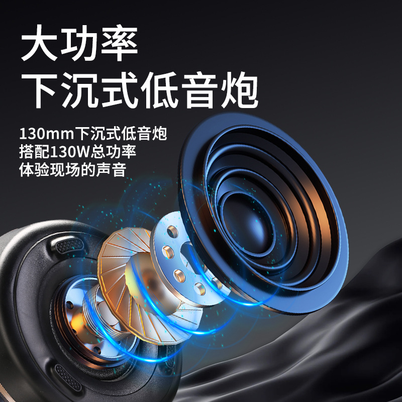 New Colorful Harman Glass 4th Generation Desktop Mini Subwoofer Wireless Bluetooth Speaker Audio Electric