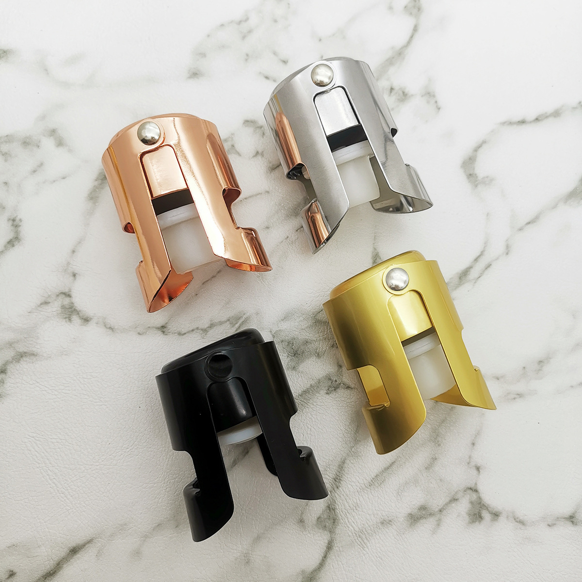 Stainless steel red wine stopper red wine champagne stopper red wine bottle stopper rose gold sand gold opp