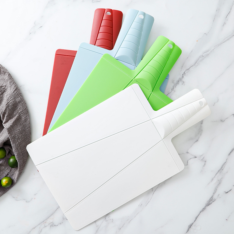 Foldable Plastic Cutting Board for Home Use PP Salad Chopping Board Easy to Clean Kitchen Board