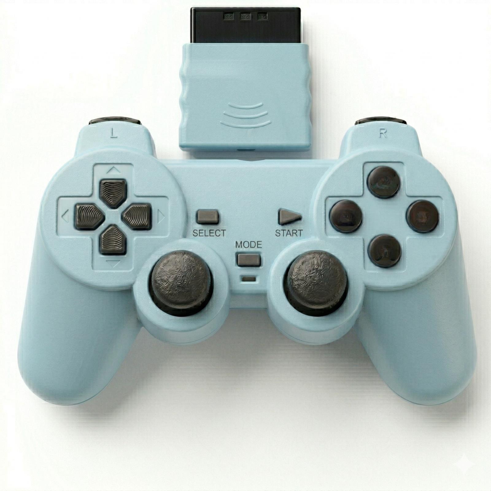 P2 Wireless Game Controller Dual Vibration 2.4G Wireless Supports P2 Console 16 Colors Transparent