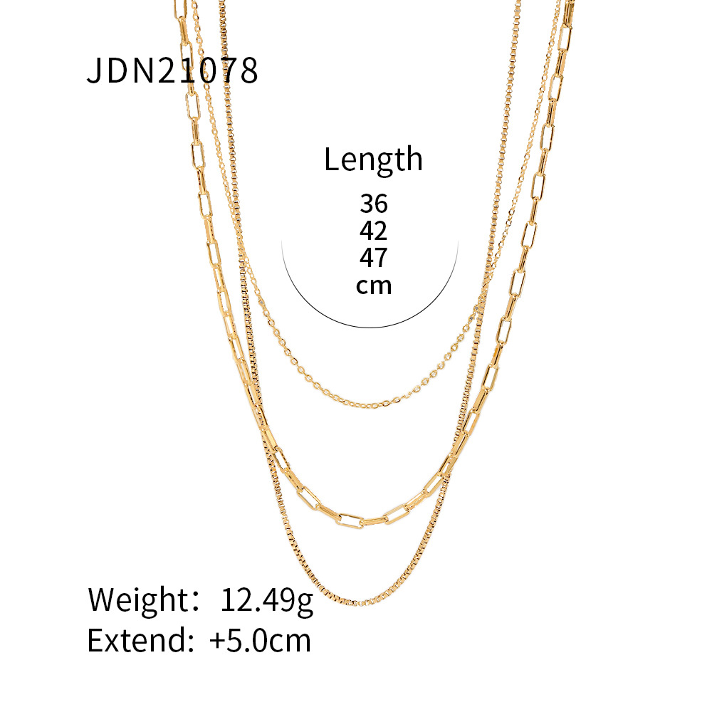 Jieding titanium steel necklace niche accessories women summer jewelry daily neck ornament