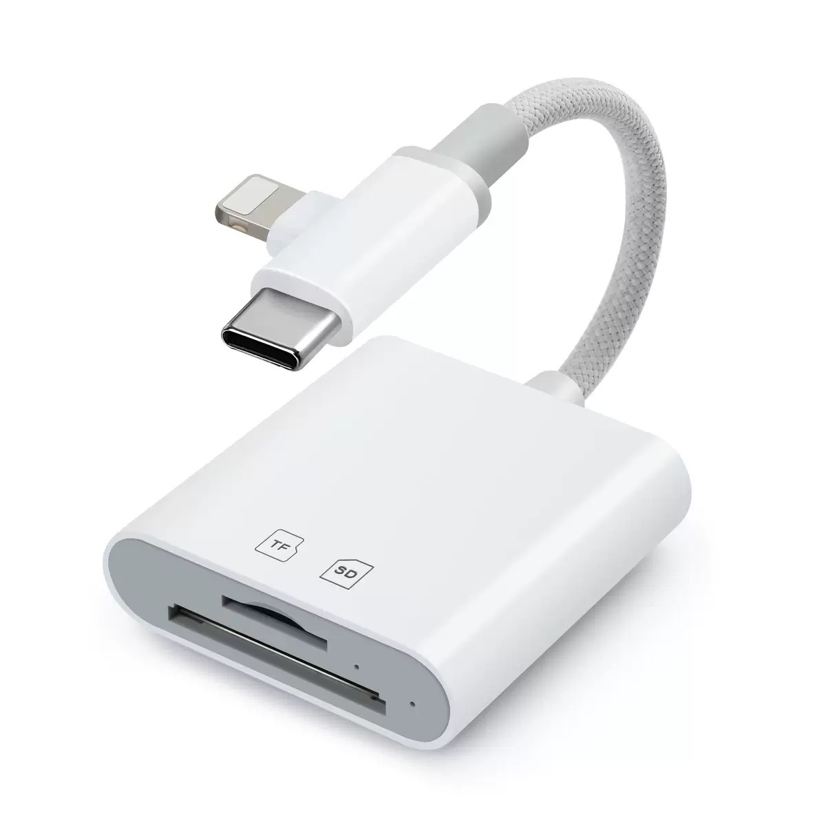 Applicable for Apple Phone Card Reader SD TF 2-in-1 Universal Converter Camera Tablet OTG Cable