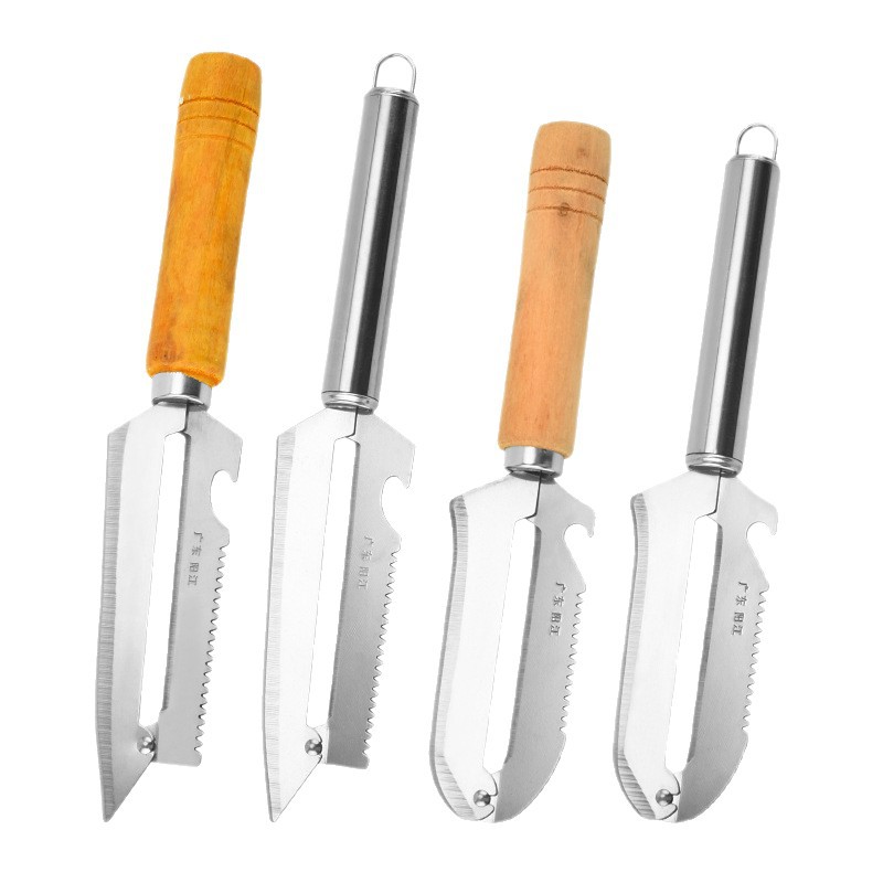 Stainless Steel Peeler Sugarcane Knife Pineapple Peeler Fruit Shop Cane Peeling Knife Peeler