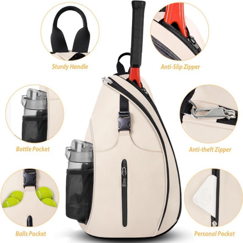 2025 New Badminton Bag Outdoor Sports Training Single Shoulder Tennis Bag Pickleball Backpack Crossbody Bag