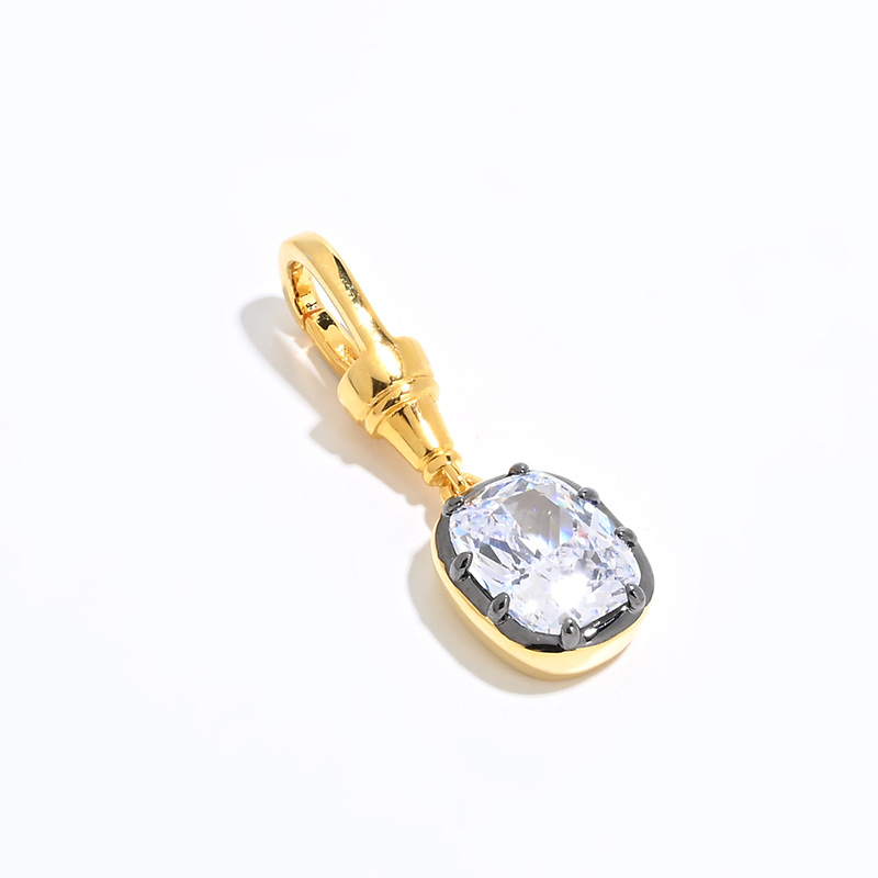 Sweet Cool Style S925 Silver Gold-Plated Three-Dimensional Geometric Round Pendant Earrings for Women