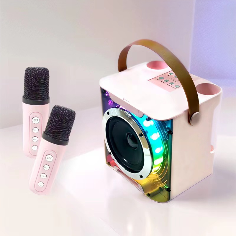 YS203 Bluetooth Speaker Home TV KTV All-in-One Set Dual Microphone A829 Bluetooth Speaker
