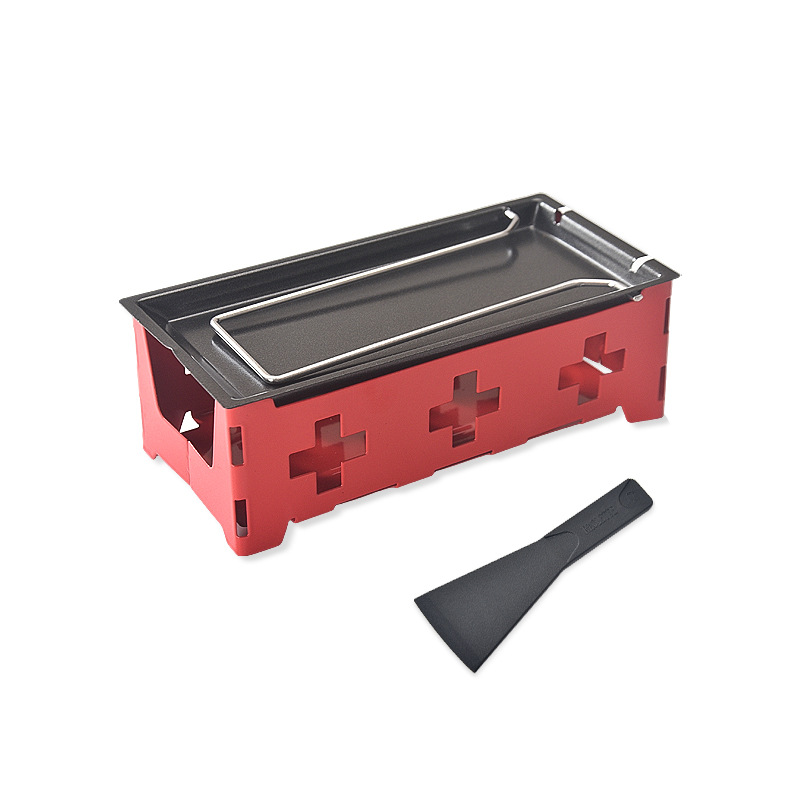 New outdoor camping portable cheese small baking pan coffee pot cream heating pan cheese mini small baking pan