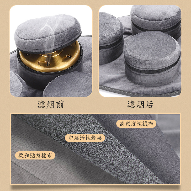 Moxibustion Smokeless Cloth Cover Full Body Abdomen Moxibustion Box Heat Compress Filter Bag Wholesale Warm Moxibustion Health Meridian Massage