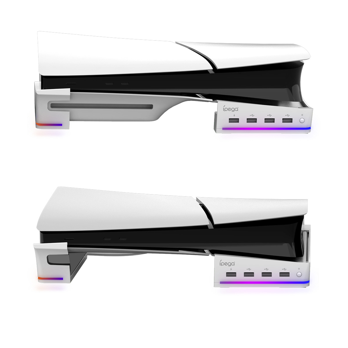 PS5 Pro/PS5 Slim horizontal stand optical drive version digital version with light RGB USB expansion PG-P5S021