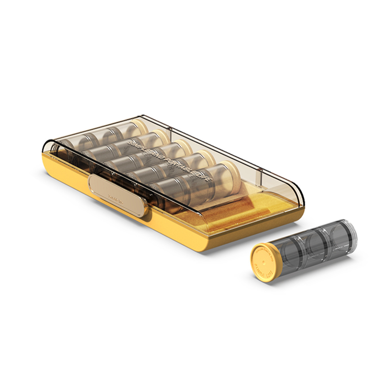 Portable large-capacity pill organizer, weekly medication storage box, portable small pill box combination set