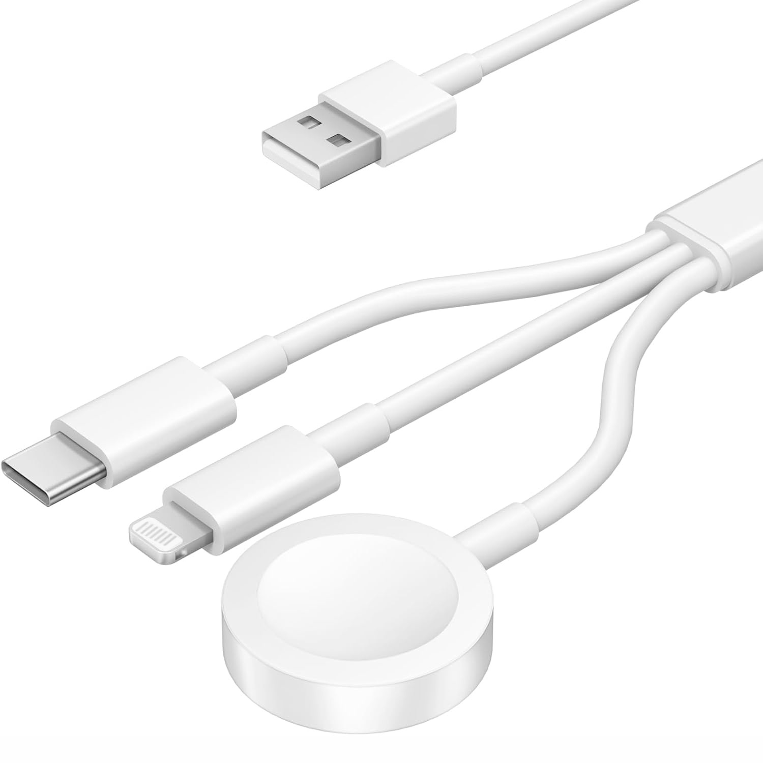 Compatible Apple iWatch magnetic watch charger supports 1-11 generation phone charging cable 3-in-1 multifunctional