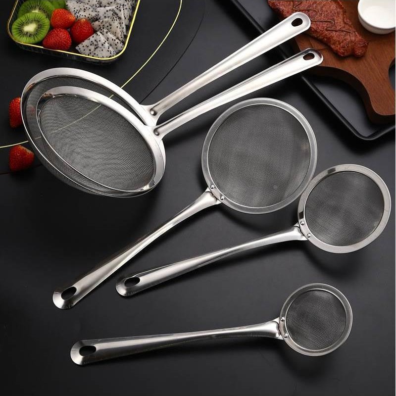 Stainless steel mesh oil strainer, soy milk juice filter net, household kitchen frying oil filter, oil strainer, flour sieve