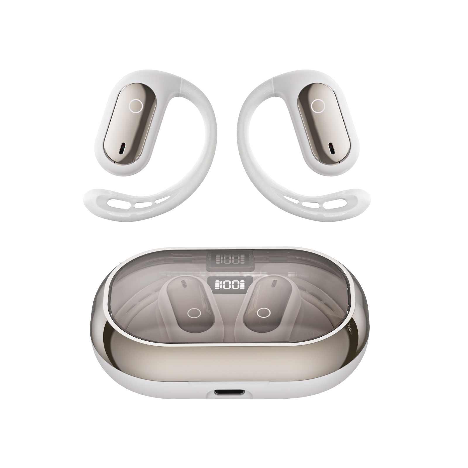 2025 New XG23 Bluetooth Earphone Wireless Screen Display OWS Dual Ear Stereo High Sound Quality Sports Earphone