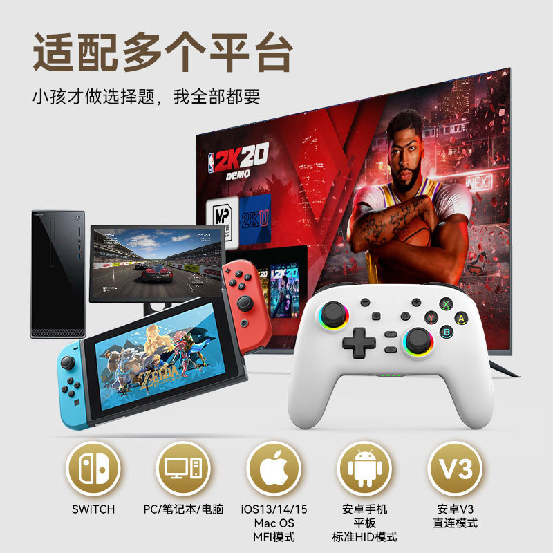New Switch PRO wireless Bluetooth controller Kingdom Limited Edition Switch game motion sensing vibration S08