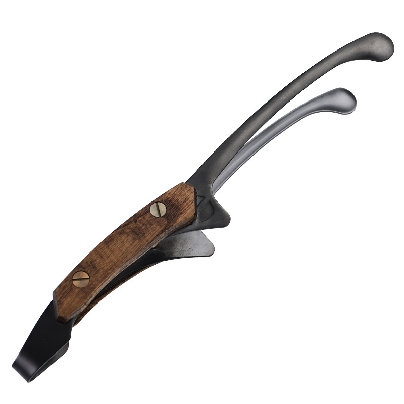 304 outdoor barbecue tongs stove tea camping grill steak tongs food tongs public tongs wooden handle original style