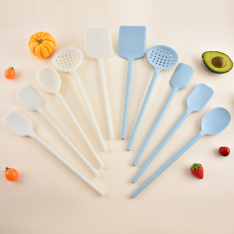 New kitchen silicone cookware set frying spatula soup spoon kitchen cooking spatula spoon 5-piece set
