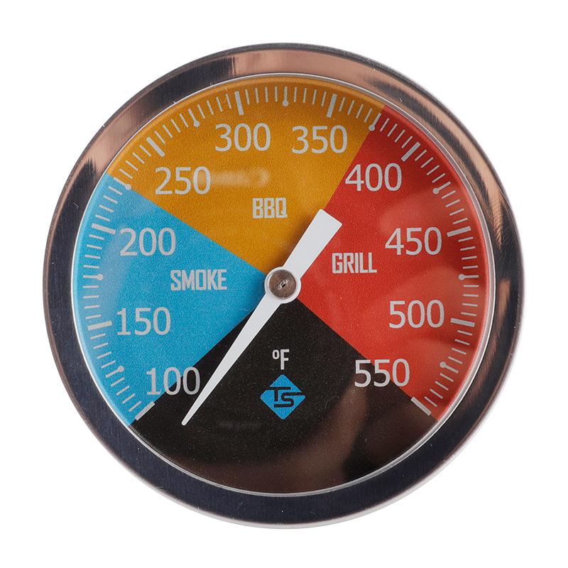 Pointer Type Stainless Steel BBQ Grill Oven Industrial Thermometer Boiler Disc Axial Bimetallic Thermometer