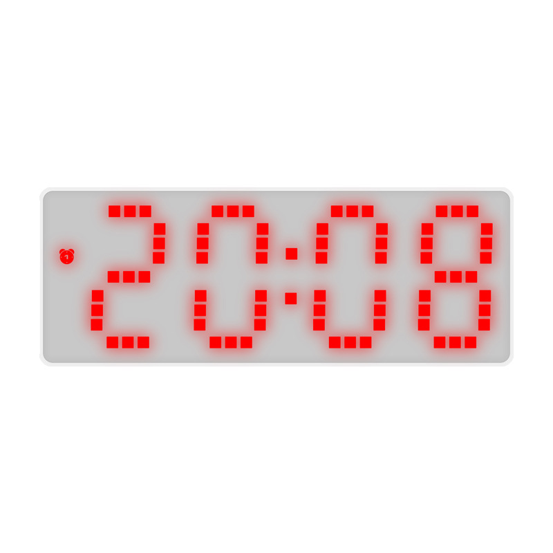 LED Electronic Alarm Clock Simple Style Clock Battery and Plug-in Dual Use Zhongyida Time 0712