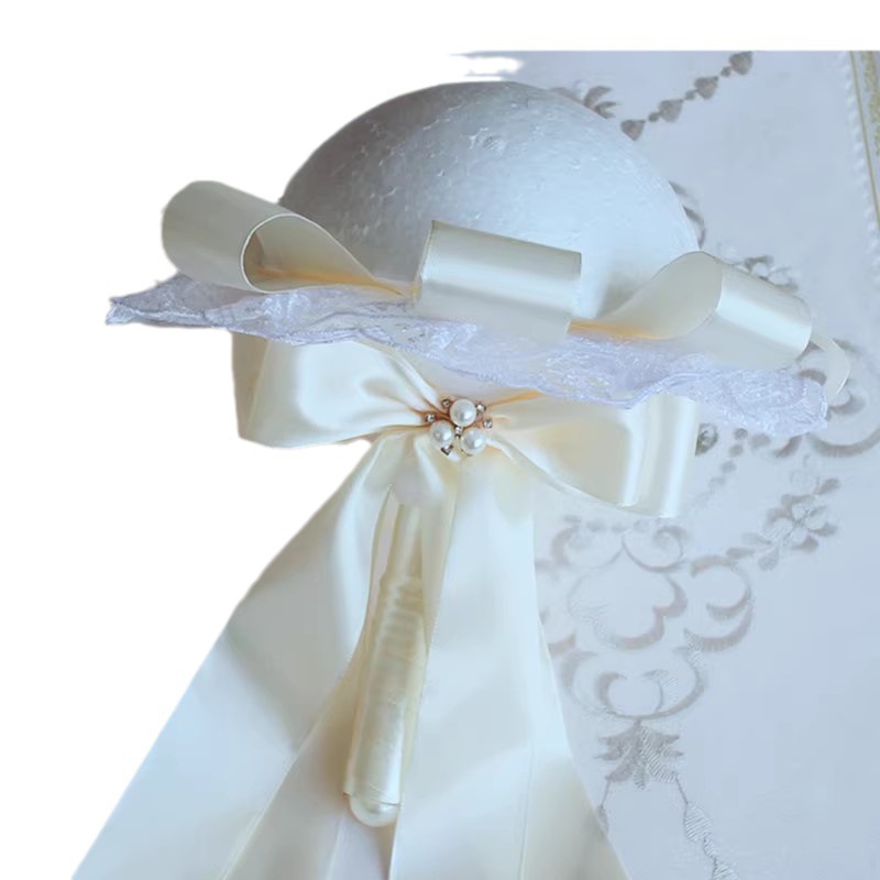 Flower Holder Hemisphere DIY Foam to Handle cm Material Bride 20 Hand Bouquet Lace Optional 10cm Making Lace