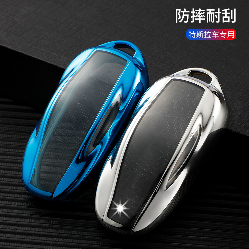 For Tesla Key Case Model Y/Model 3 Card Shell Model S/X Car Bag Buckle Female
