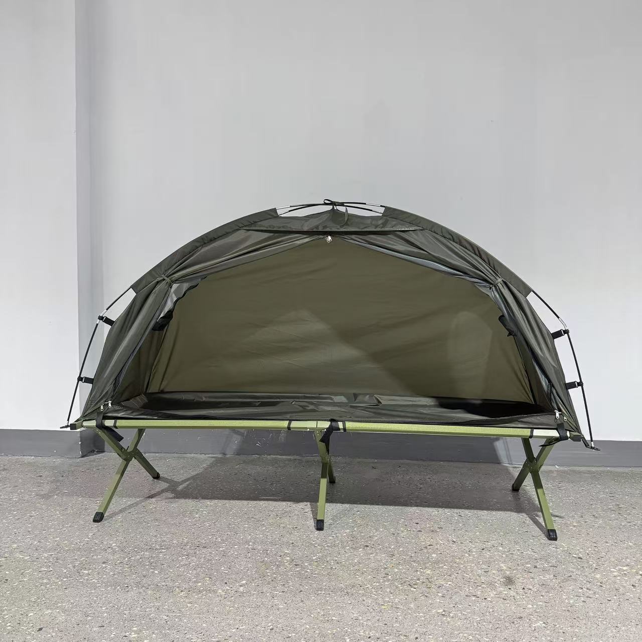 Portable camping cot, rainproof, anti-mosquito, off-ground single tent for fishing