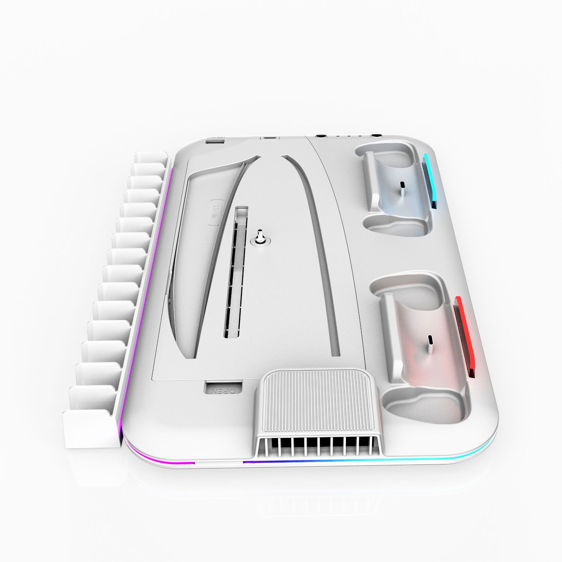 PS5 PRO host cooling base PS5slim handle charging dock game disc headphone storage rack DZ504