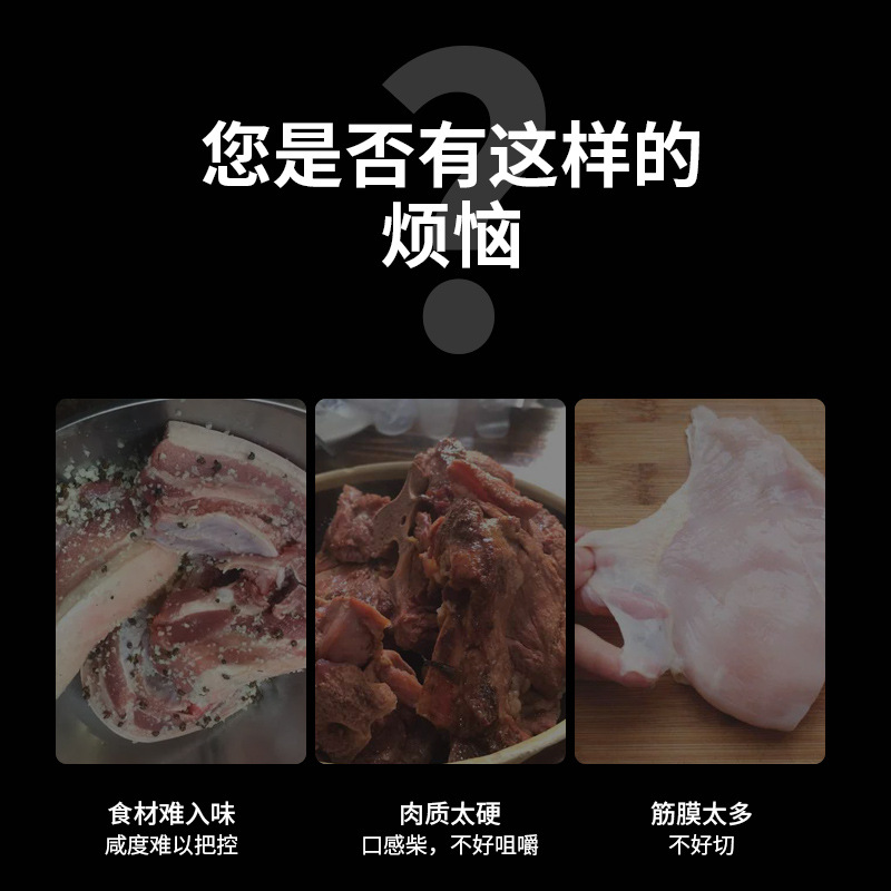 Meat Tenderizer Zinc Alloy Household Manual Meat Hammer Kitchen Supplies Steak Hammer Tenderizer Needle Pricker