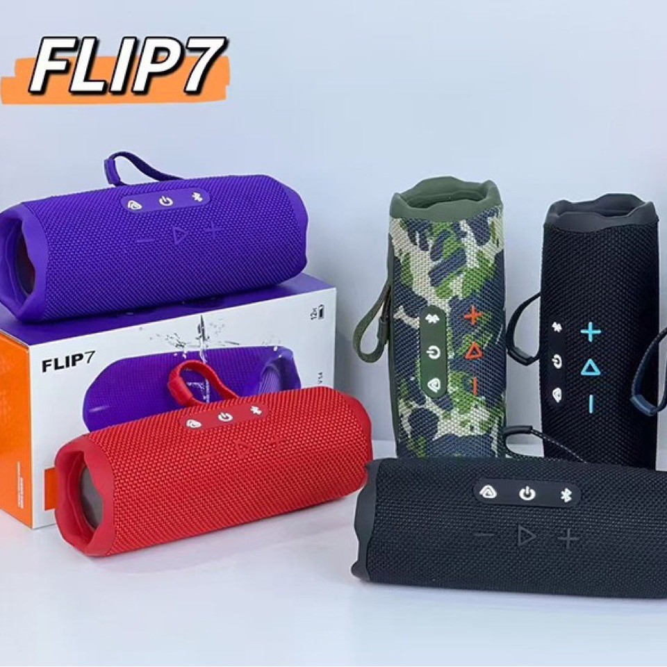 Top FLIP7 Bluetooth Speaker Track Speaker Kaleidoscope 7th Gen Speaker Heavy Bass Outdoor Speaker