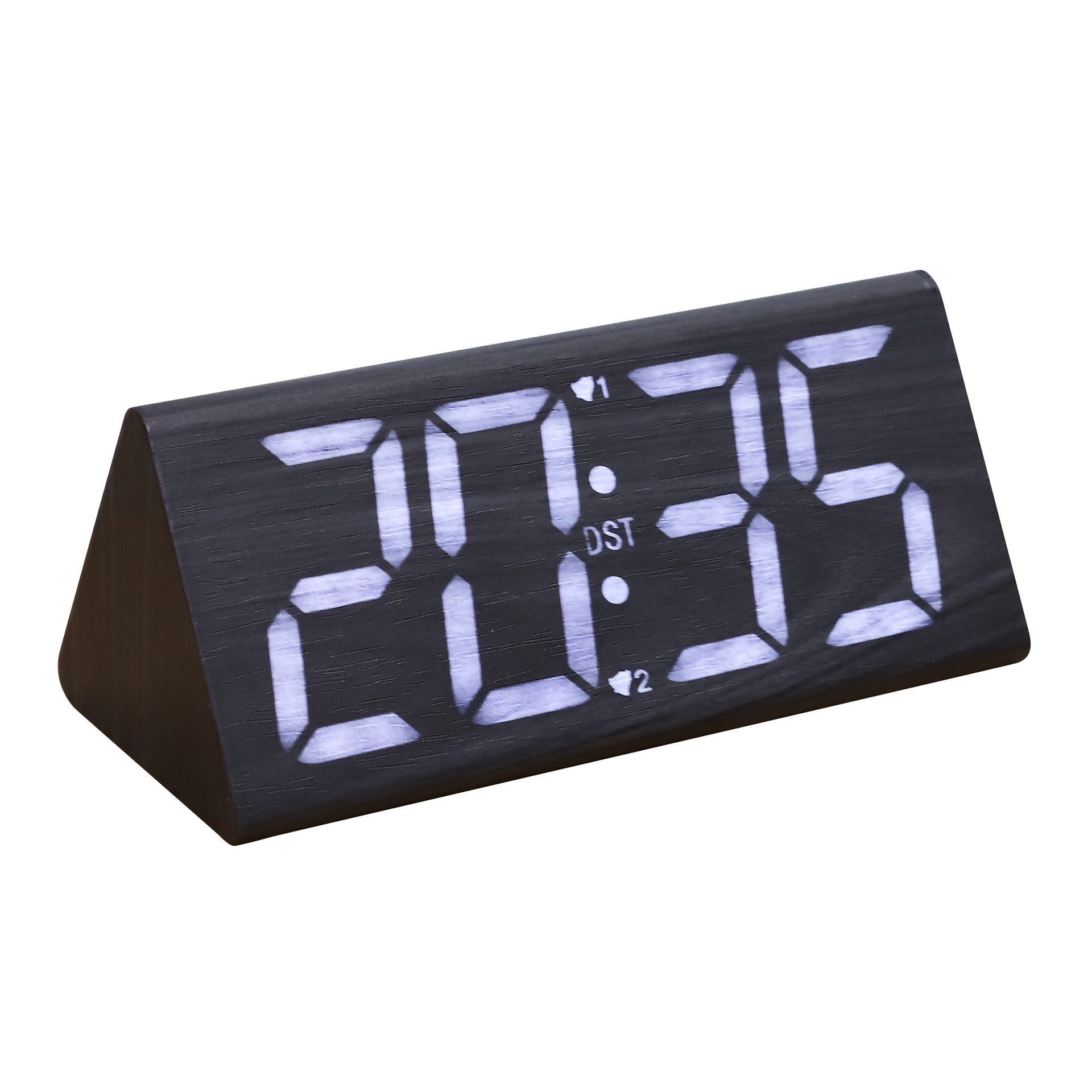 LED Wooden Clock Digital Night Light Silent Digital Alarm Clock Perpetual Calendar Temperature Electronic Clock Multifunctional Clock