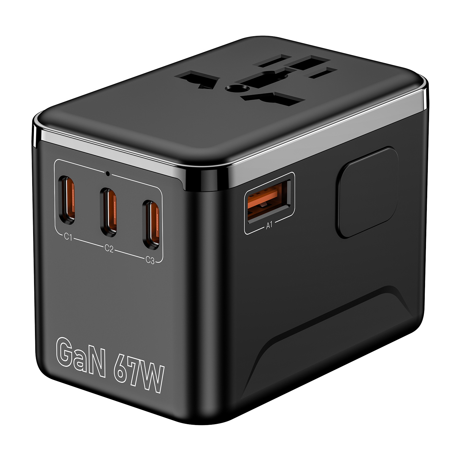 GaN Converter Socket 35W PD Fast Charging Multi-function Travel Plug Socket Fast Charger Adapter Plug