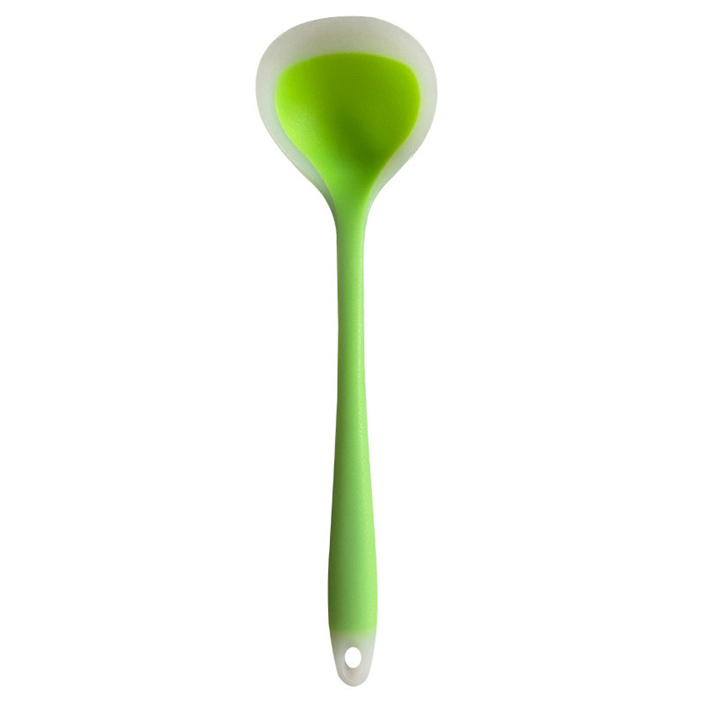 Silicone Spatula and Soup Spoon Non-Stick Silicone Spatula Translucent Silicone Spatula Household High Temperature Resistant Silicone Kitchenware