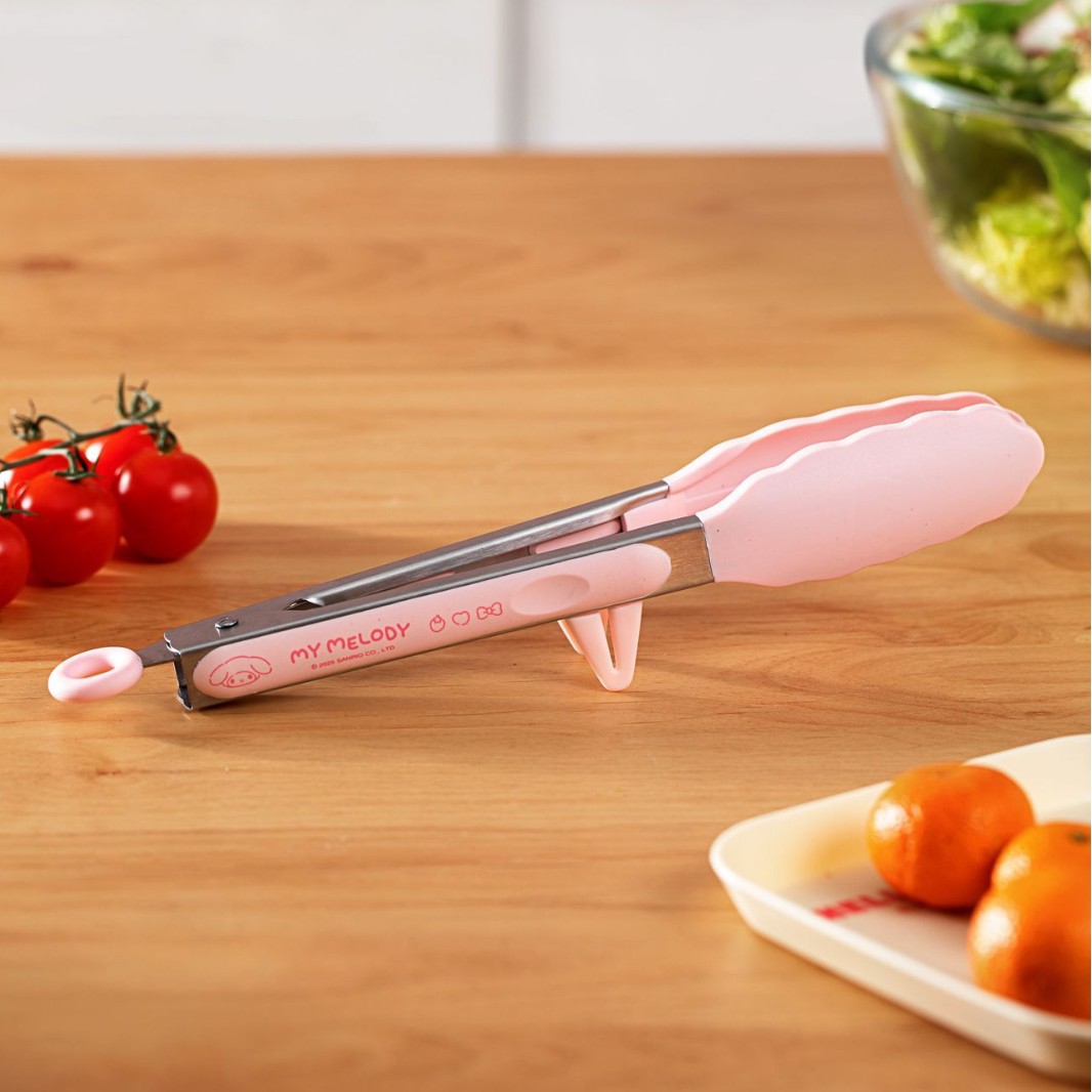 Sanrio Official BBQ Tongs Silicone BBQ Tongs Kitchen Heat-Proof Tongs Stainless Steel Steak Tongs Food Tongs